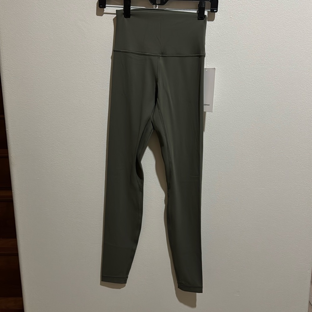 28” Lululemon Align HR Pant Legging Army Green Yoga NWT
